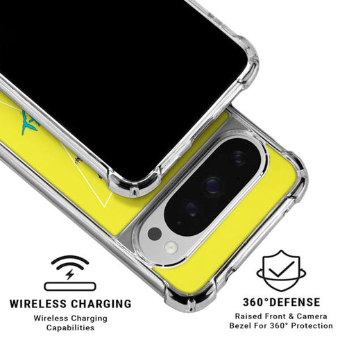 Adult Swim Rick and Morty Rick and Morty Portal Eyes Google Pixel 10 Pro XL Clear Case